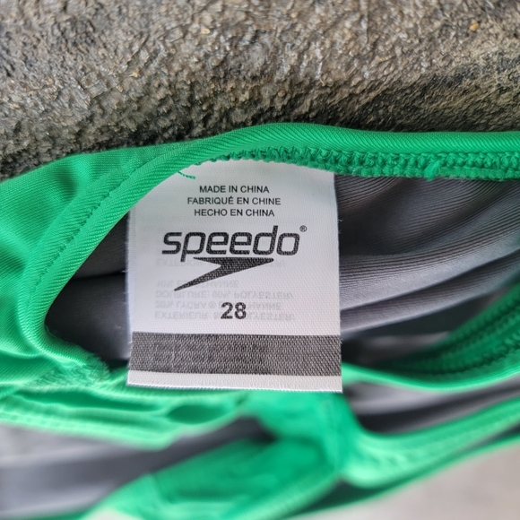 Women's Aquablade Recordbreaker Speedo Tech Suit Swimsuit Size 28 True Green - Picture 5 of 6